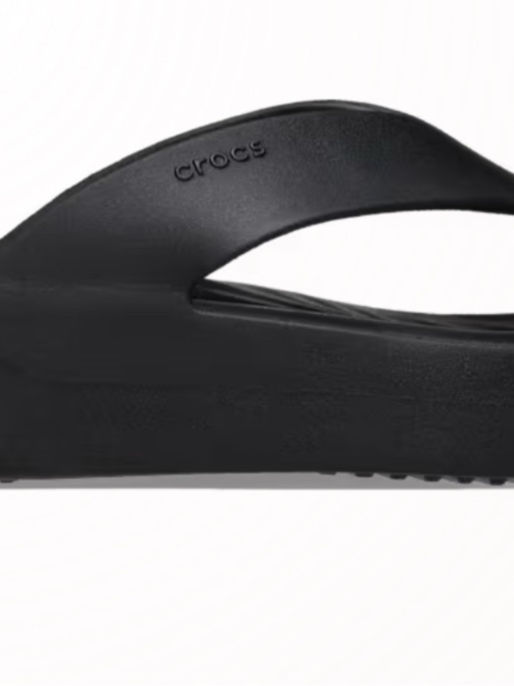 CROCS Black Womens Getaway Platform Flip Sandals